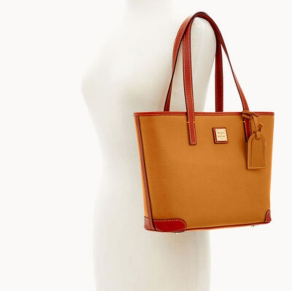 NWT Dooney & Bourke Pebble Grain Charleston Weekday Bag in Caramel - Picture 2 of 12